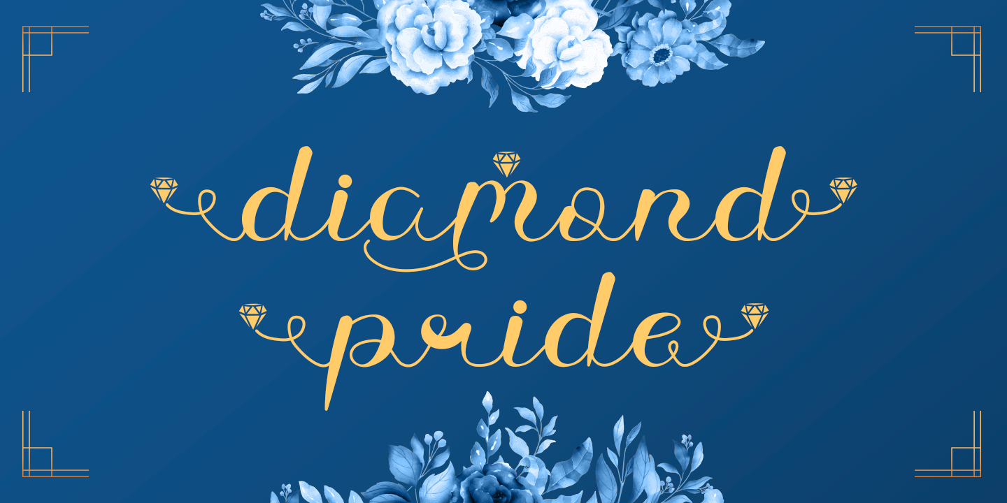 Czcionka Diamond Pride